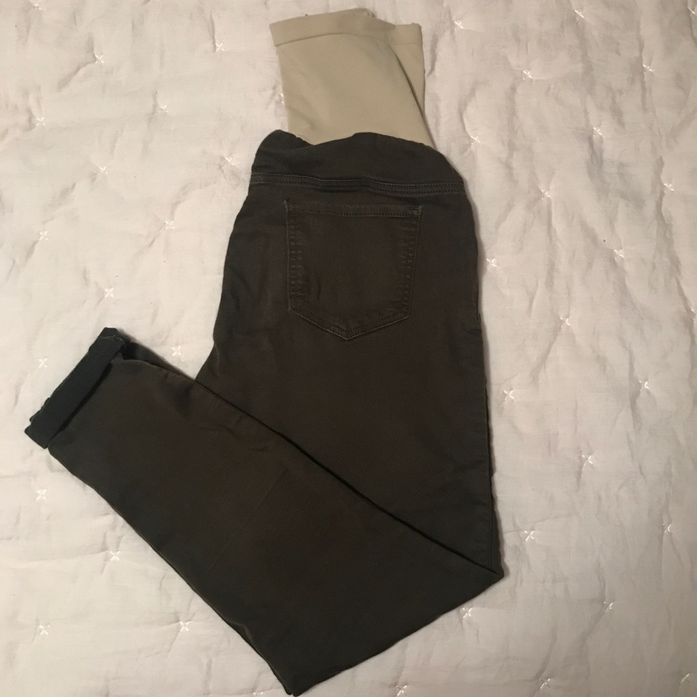 Motherhood Maternity Olive Skinny Maternity Pants